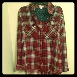 Xhilaration Satin Tunic Large